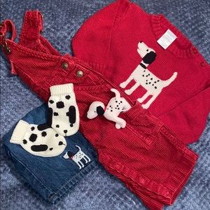 Gymboree boy’s 6-12 months Dalmatian set